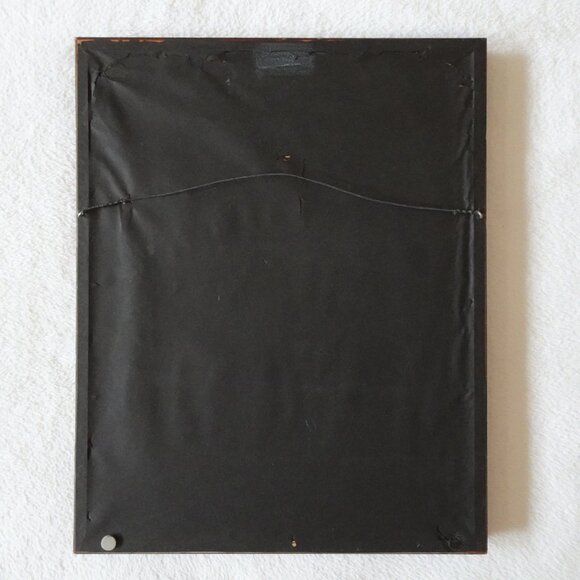 Vintage Framed Embroidery Cross Stitch "Serenity Prayer" Floral Design 17.5"x14" - Picture 15 of 15